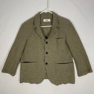 Buck Mason Women's Felted Wool Chore Coat 3 Button Jacket Blazer Medium